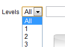 Use the drop-down to choose All levels for display.